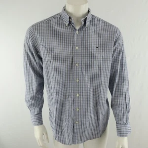 Camicia uomo Vineyard Vines balena con bottoni taglia small blu cotone - Foto 1 di 5