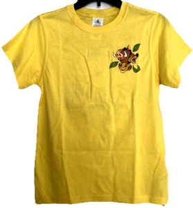 Disney Lion King Hakuna Matata Graphic T-Shirt Size Youth L 10/12 Yellow SS NWT - Picture 1 of 14