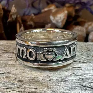 Anam Cara Ring irisch-gälisch Soulmate Ring Sterlingsilber 925 Ehering - Bild 1 von 10