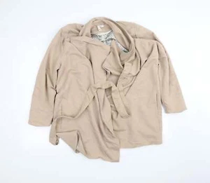 Womens Beige Jacket Coat Size 16 - Picture 1 of 12