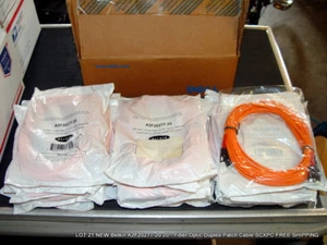 LOT 21 NEW Belkin A2F20277-20 20 Fiber Optic Duplex Patch Cable SC FREE SHIPPIN - Picture 1 of 3