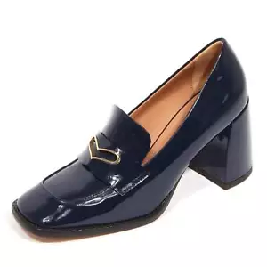 H7294 Mujer Escote A.BOCCA Tacón Mocasín Azul - Imagen 1 de 4