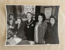 VINTAGE PHOTOGRAPH CIVIC EVENT MR MAYOR & MADAM MAYORESS WITH GUESTS PHOTO