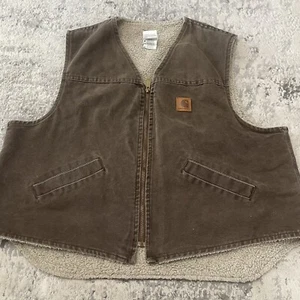 Carhartt Vest Sherpa-Lined Vintage XXL - Picture 1 of 5