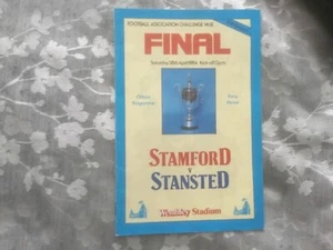 1983-84 STAMFORD V STANSTEAD FA VASE FINAL WEMBLEY STADIUM - Picture 1 of 9