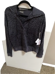 jessica simpson hoodie - Black Leopard - Picture 1 of 7