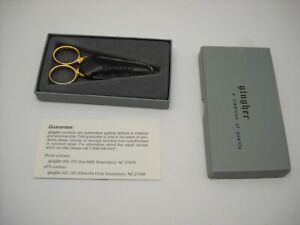 GINGHER Collector's Series Embroidery Scissors G-CS-2 With Leather Cover New