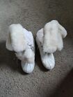 Womens Coach Leonora (discontinued)white/pink Fur Lined Snow Boots Size 7.5 B 