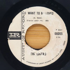 THE LOVERS - DARLING IT'S WONDERFUL / I WANT TO BE LOVED - SOUL 45 *PROMO* - Picture 1 of 2
