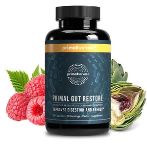 Primal Harvest Primal Gut Restore Probiotics - Tributyrin, Colon Cleanse & Detox - Picture 1 of 7