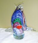 RARE Vintage Lavorazione Arte Murano Art Glass Love Birds/Penquins - Italy - NWT