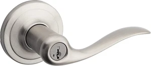Tustin Entry Door Handle with Lock and Key, Secure Keyed Reversible Lever Exteri - Picture 1 of 5