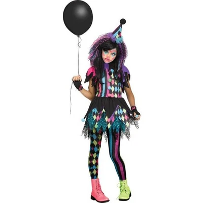 Fun World TWISTED CIRCUS Clown Girls Child Costume X-Large 14-16 - NWOT #279 - Image 1 of 2
