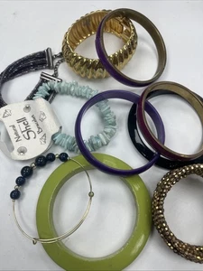 Job Lot Bundle of Jewellery, 10 x Bracelets.Costume Jewellery Vintage Some Good - Picture 1 of 3