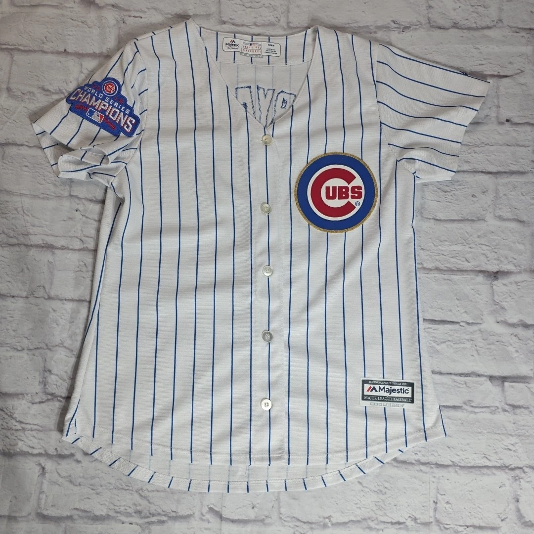 Vintage chicago cubs maillot de baseball bleu majestic usa taille