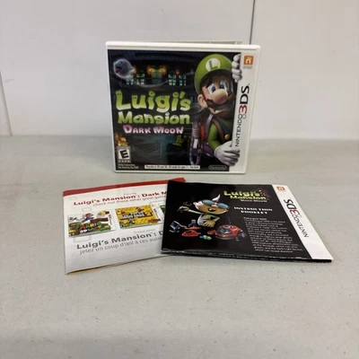 Luigi’s Mansion Dark Moon Authentic Nintendo 3DS CASE + MANUAL ONLY No Game - Image 1 of 4