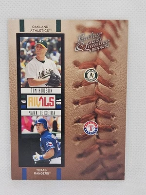 Leather and Lumber Rivals #R-3 2005 Tim Hudson Mark Teixeira #1446/2000 Foto 1 de 2