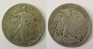 1918 P Walking Liberty Half Dollar Very Good VG - Picture 1 of 1