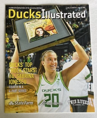 Revista especial de baloncesto Sabrina Ionescu 2020 Oregon Ducks New York Liberty Foto 1 de 4