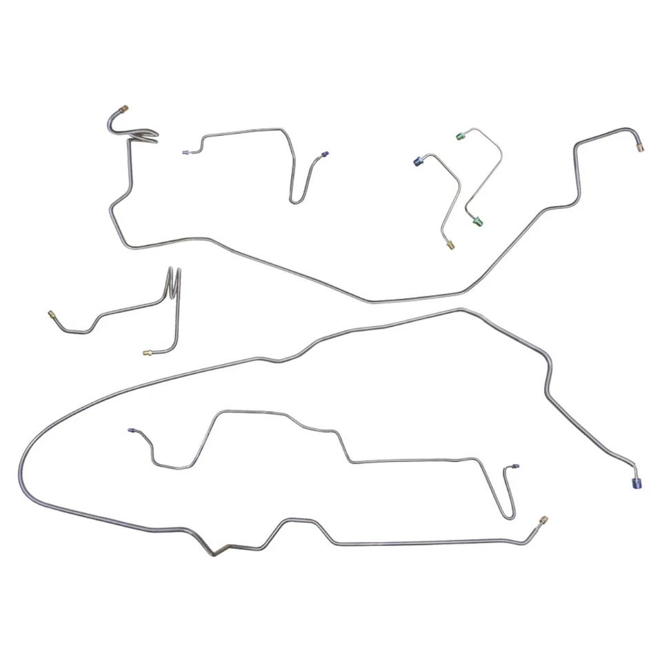 Brake Line Kit Factory 4 Wheel Disc Tubes 1981 Pontiac Firebird Trans Am OE 7pc - Image 1 of 4