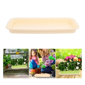  Rectangular Drip Tray For Plants Balcony Planter Drainage Tray Household Pot - Picture 1 of 12
