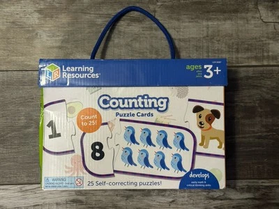 Learning Resources Counting Puzzle Cards, Kindergarten Readniness, 25 Puzzles P1 - Image 1 of 2