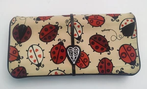 Brighton Reise Schmuck Rollbeutel Etui Herz Logo Marienkäfer Muster 15x9" - Bild 1 von 7