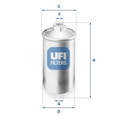 UFI 2x Filtro de combustible 31.504.00/2x Inserto de filtro para FIAT TIPO TEMPRA DUCATO 1 - Imagen 1 de 4