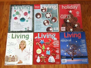 5 Martha Stewart Living Magazines + Holiday Cookies Recipes Christmas 2003-2013 - Picture 1 of 5