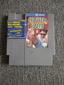 Jaleco Shatterhand NES Game Cartridge Blockbuster Video Sticker
