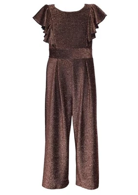 NUEVO Mono Bonnie Jean Niñas Talla 10 "BRONCE BRILLO" Ocasión Especial Vacaciones Foto 1 de 4