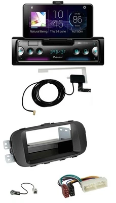Pioneer DAB Bluetooth MP3 USB Autoradio für Kia Soul (PS, 16-19) - schwarz - Bild 1 von 4