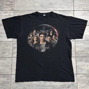 Vintage Twilight Saga Eclipse Shirt Size Large Adult Movie Promo T Shirt Black - Bild 1 von 5