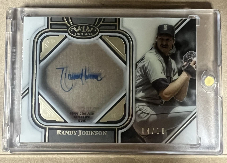 Topps Randy Johnson Tier One Autograph 04/10 - Image 1 of 2