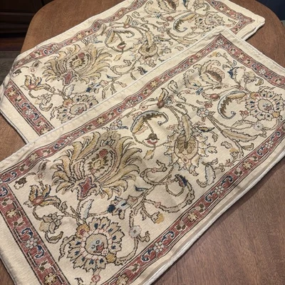 SET of 2 Ralph Lauren Northern Cape King Kilim Tapestry Pillow Cover Shams AS IS - Image 1 of 4