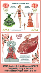 Bambola snodata; Art Nouveau "Stivali" di Judy M Johnson #3029 - Foto 1 di 1