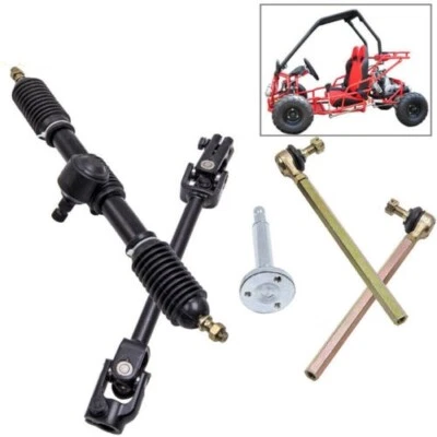 Lenkung Lenkgetriebe Spurstange Montage Set for Go Kart 110cc DHL - Bild 1 von 4