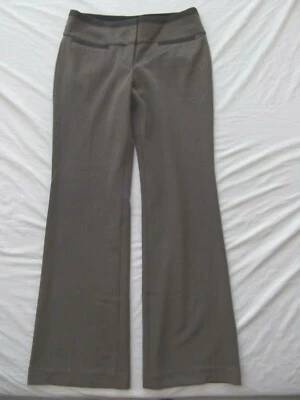 Pantalón Express Editor Carrera 2R Pierna Recta Acampanado Pantalón Elástico Taupe Alto NUEVO Foto 1 de 4