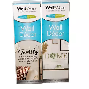Wall Vinyl Decal Sticker Quote Art 2 Pack Removable Room Decor Family Home Large - Picture 1 of 10