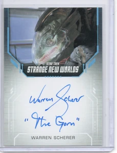 Star Trek Strange New Worlds Season 2 Inscription Autograph Card Warren Scherer - Picture 1 of 2