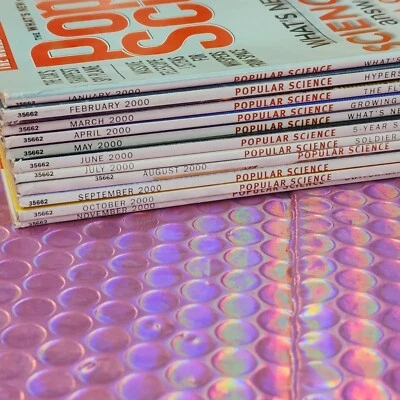 2000 Popular Science Magazine Lot Y2K Vintage Print Ads Prius Pfizer Sony VTG - Image 1 of 4