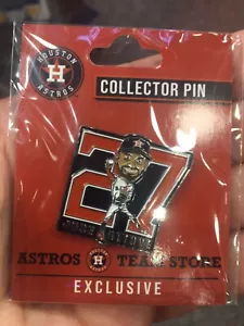 2025 Houston Astros Jose Altuve No. 27 Pin - Picture 1 of 2