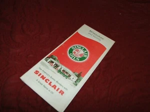 Vintage 1950's SINCLAIR GAS & OIL ROAD Map of MILWAUKEE WI LOT # E-41 - Picture 1 of 5