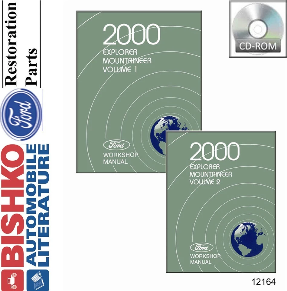 2000 Ford Explorer Mercury Mountaineer Shop Service Repair Manual CD Guide OEM - Image 1 of 1