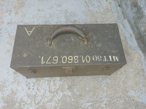 US WW2 M5 Chest Steel W/ Tray Browning D28243 Spare Parts Tools Cal 50 Cal - Picture 1 of 18