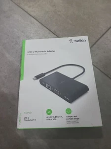 USB-C Adaptor Belkin AVC005BTBK Black - Picture 1 of 2