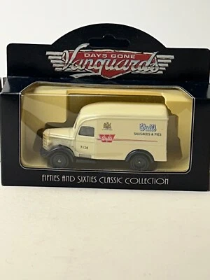 Camión Bedford Lledo Days Gone 1950, salchichas y pasteles de pared con caja Foto 1 de 4