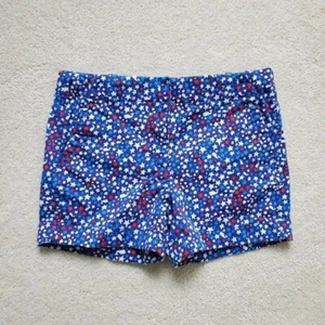 Vineyard Vines Girls Stars & Whale Every Day Shorts Red White Blue sz7 - Picture 1 of 16