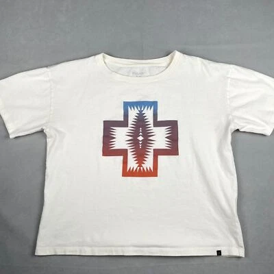 Футболка женская Pendleton укороченные дескюты короткий рукав графический размер M племенной богемное - Изображение 1 из 4