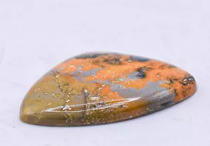 Cabochon Cristallo Lucido 21ct Arancio Giallo Bumble Bee Diaspro Minerale Indonesia - Foto 1 di 6